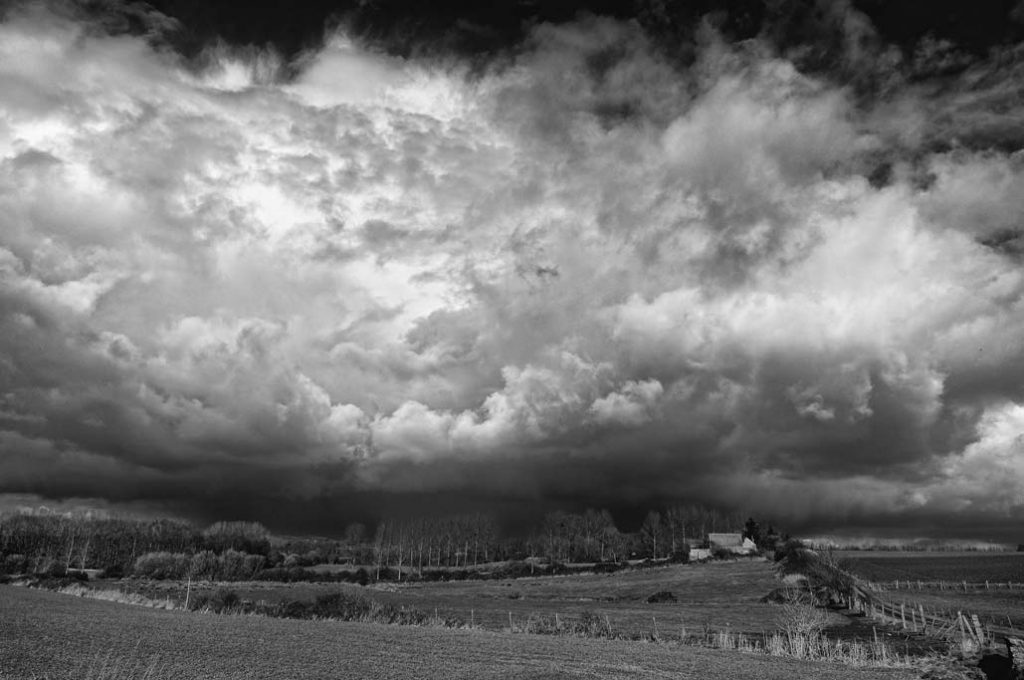 paysage noir et blanc