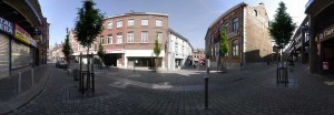 Rue de Namur et rue du Géant à Nivelles