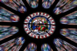 Vitrail de l'église du Saint Sépulcre à Nivelles