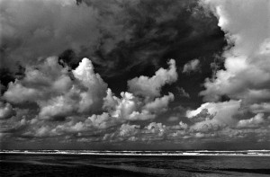 Côte belge en noir et blanc