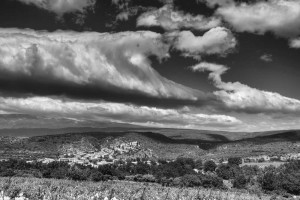 Paysages de Provence en noir et blanc