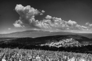 Paysages de Provence en noir et blanc