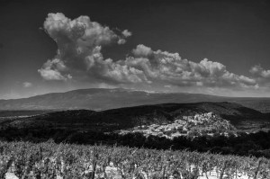 Paysages de Provence en noir et blanc